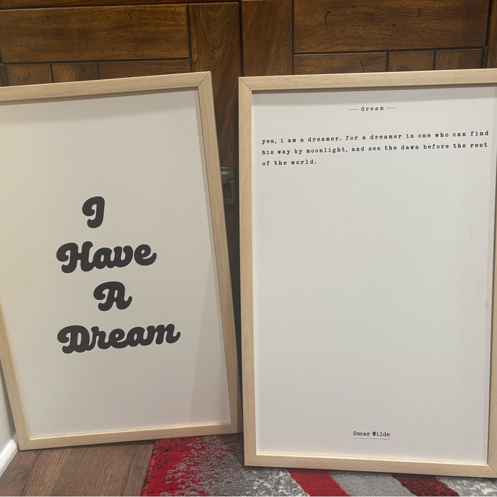 Inspirational Quote Framed Art Set